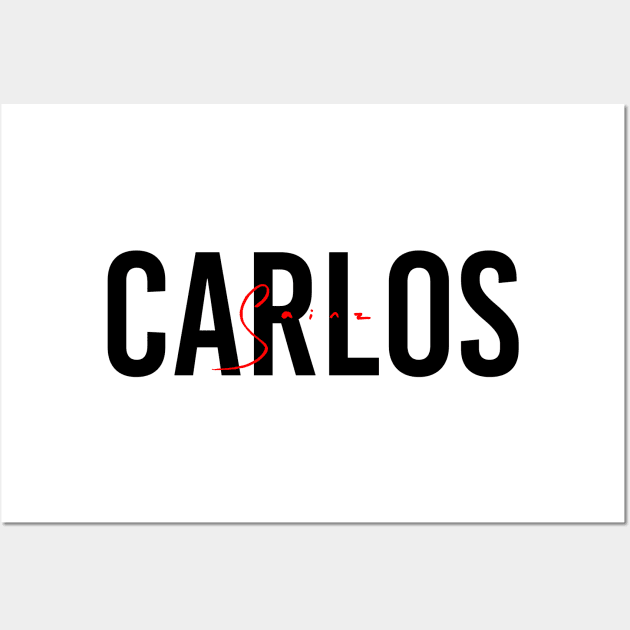 Carlos Sainz Design 2021 Wall Art by GreazyL